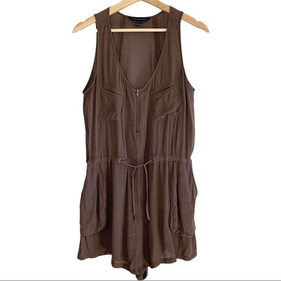 French Connection 100% Viscose Tank Romper - Picture 1 of 8